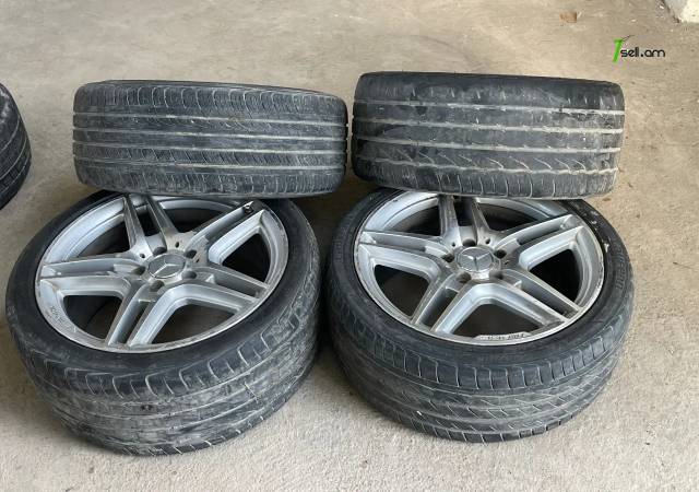 GGG. AMG R18 4հատ Լեն ու Նեղ Անիվներ անվահեծերով, համասեզոնային անվադողեր, 2-ը 255/35 R18, 2-ը 225/40/r18