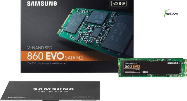 Original Samsung M.2 SSD 250GB 860 EVO Բացառիկ Գնով Կոշտ սկավառակ