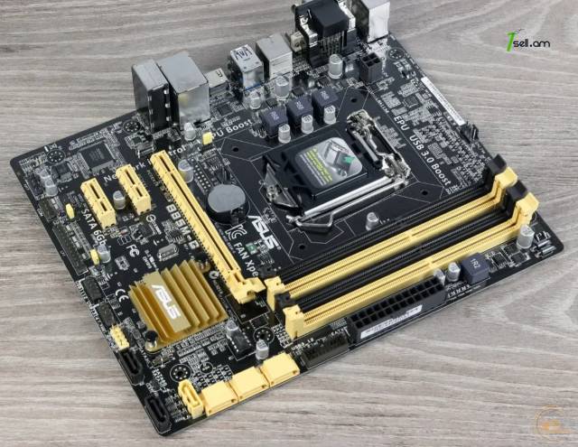 Материнская плата ASUS LGA1150 B85 B85M-G DDR3 PCI-Ex16 HDMI DVI + Dsub SATA3 USB3 mATX Matherboard Մայրսալիկ