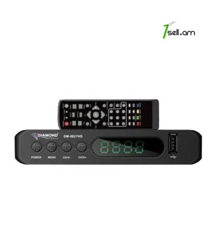 DVB-T2 թվային ընդունիչ Diamond DM-8827 herustacuyci tuner FHD թյուներ ալիքների antena