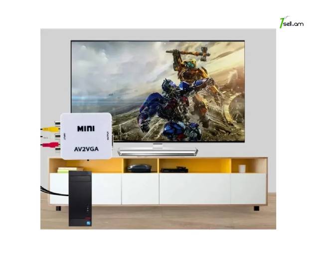 Video Converter AV2VGA վիդեո փոխարկիչ AV դեպի VGA վիդեո փոխարկիչ адаптер VGA to AV