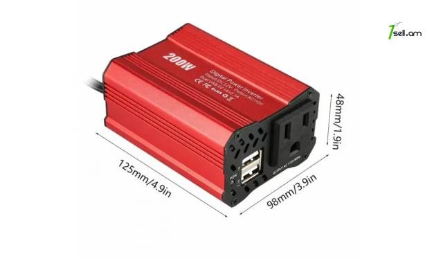 12v-220v 200W Ինվերտոր DDRADON INVERTER Универсальный Автомобильный Инвертор напряжения