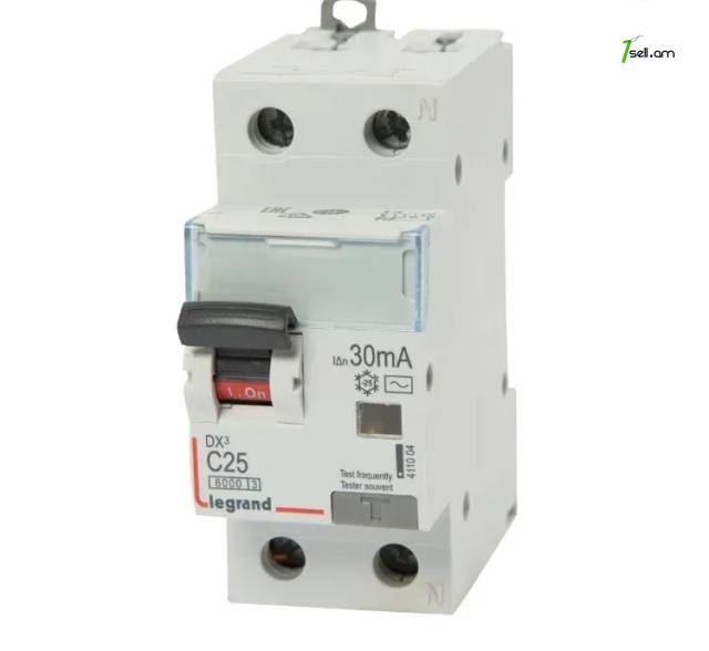 Legrand dx3 (dif) (2p) 25a ac-25-0.03a