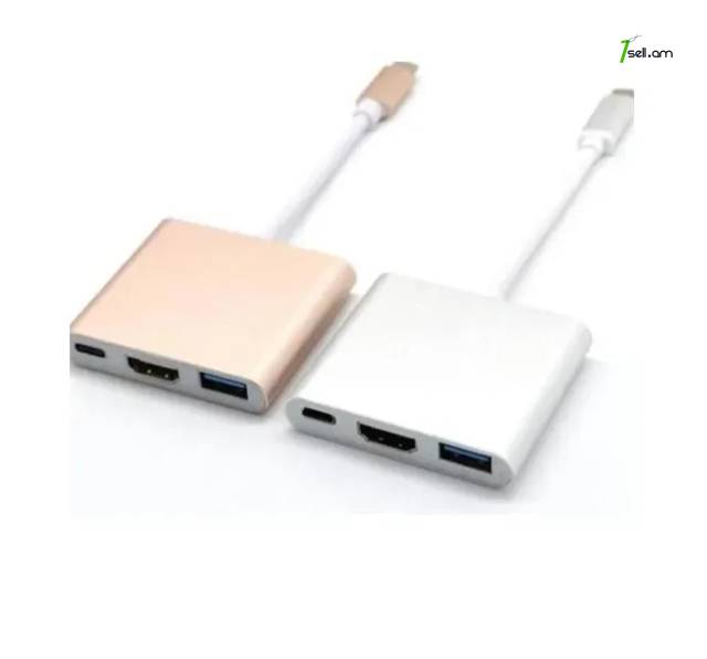 USB Type C to HDMI 3.1 4K փոխակերպիչ адаптер переходник Digital AV Multi-Port Adapter
