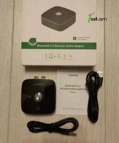Ugreen Bluetooth 5.0 to RCA AUX, ресивер с поддержкой aptX LL беспроводной музыкальный адаптер