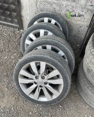 R17 5x114.3 Անիվներ անվահեծերով, ամառային անվադողեր, 225/45 R17 Kia, mazda, nissan, hyundai, toyota