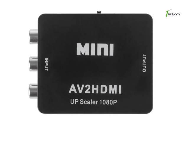 Video Converter AV (RCA) на HDMI վիդեո փոխարկիչ AV to HDMI փոխարկիչ адаптер scaler