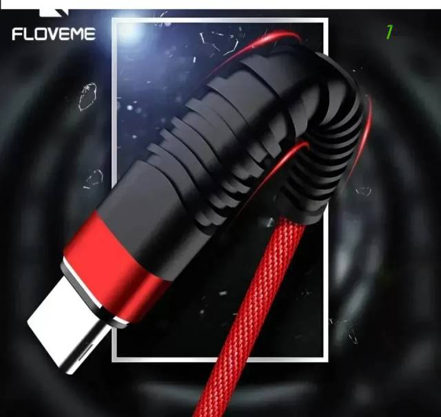 Floveme Type-C Usb cable 1m լիցավորման լար մալուխ Samsung Galaxy S8 / S8 + / S9