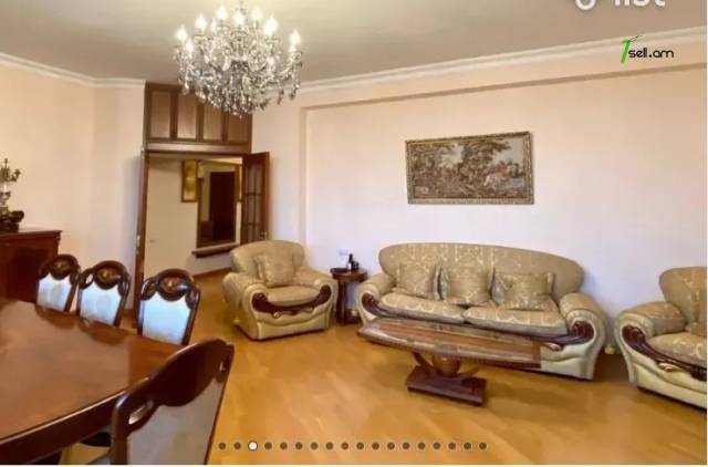 3 սենյականոց բնակարան նորակառույց շենքում Կոմիտասի պողոտայում, 122 ք.մ., 5/7 հարկ, բարձր առաստաղներ