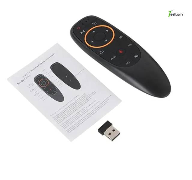 G10 G10S մկնիկի ձայնային կառավարում 2.4G USB ընդունիչ Пульт ДУ беспроводной аэромышь Air Mouse Voice Control