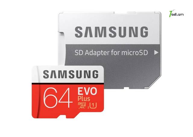 64GB microSD Memory card Samsung microSDXC 64EVO Plus UHS-1 4K միկրո