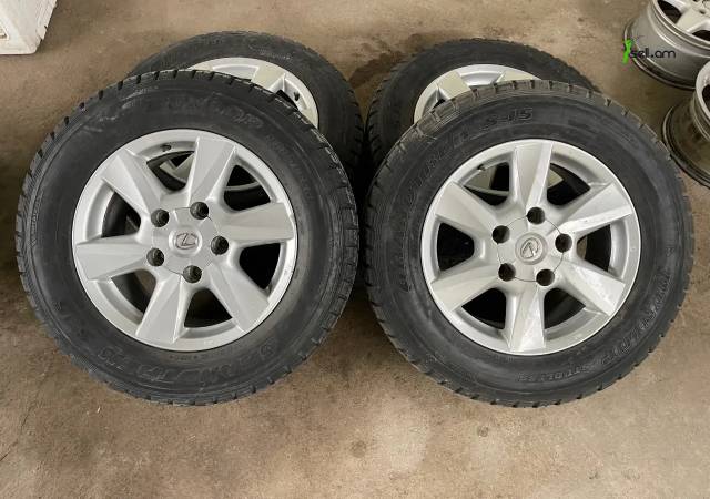 GGG.R18 4հատ Lexus LX, Անիվներ անվահեծերով, ձմեռային անվադողեր, DUNLOP 275/60/R18 90%