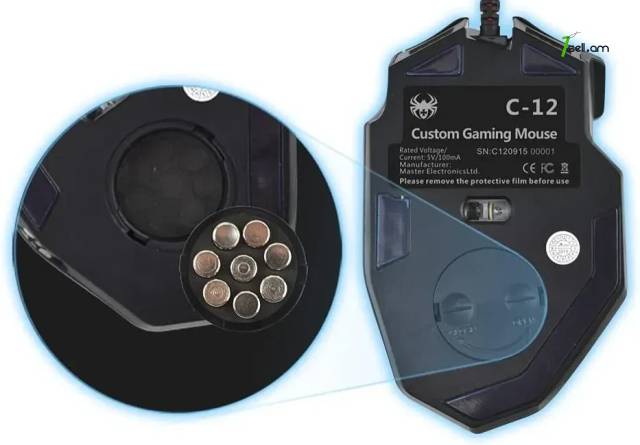 Professional Gaming մկնիկ Zelotes C-12 PC խաղային մուկ LED RGB игровая мышка с подсветкой