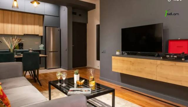 2 սենյականոց բնակարան նորակառույց շենքում Ադոնցի փողոցում, 43 ք.մ., 5/9 հարկ, բարձր առաստաղներ