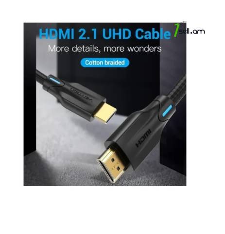 Vention 8K 60Hz HDMI Premium кабель 3 մետր cable լար UHD HDMI Male to Male Cable