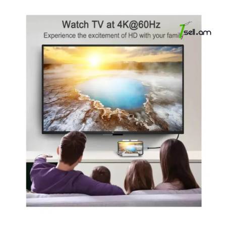 Adapter Converter Type-C to HDMI Cable 4K x 2K 60Hz FHD- Кабель Մալուխ конвертер for Notebook, Smartphone