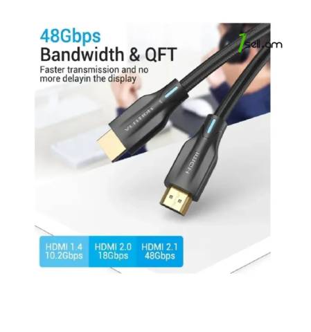Vention 8K 60Hz HDMI Premium кабель 3 մետր cable լար UHD HDMI Male to Male Cable