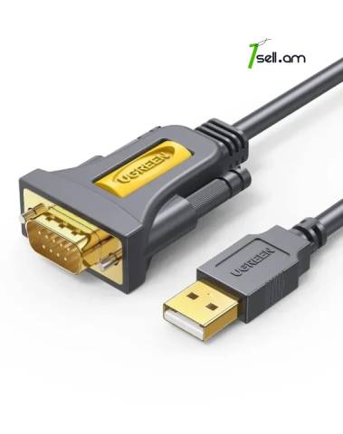 Ugreen USB to COM PORT (RS232) Premium кабель1m 2m 3m. cable լար հաստոց USB to Serial Adapter