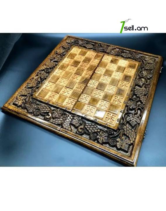 шахматы ручной работы  шахматы 3 в 1 շախմատ 3-ը 1-ում  carved chess set handmade chess set