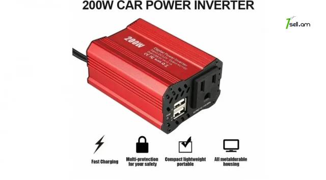 12v-220v 200W Ինվերտոր DDRADON INVERTER Универсальный Автомобильный Инвертор напряжения