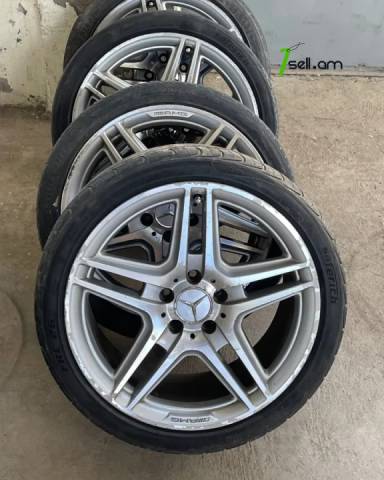 GGG. AMG R18 4հատ Լեն ու Նեղ Անիվներ անվահեծերով, համասեզոնային անվադողեր, 2-ը 255/35 R18, 2-ը 225/40/r18