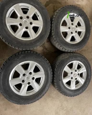 GGG.R18 4հատ Lexus LX, Անիվներ անվահեծերով, ձմեռային անվադողեր, DUNLOP 275/60/R18 90%