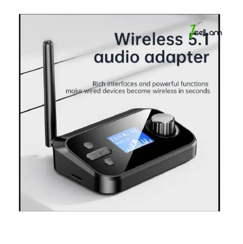 6 in1 C41S Bluetooth 5.1 Audio Transmitter Receiver RCA 3.5mm AUX Stereo Wireless Adapter PC TV ընդունիչ