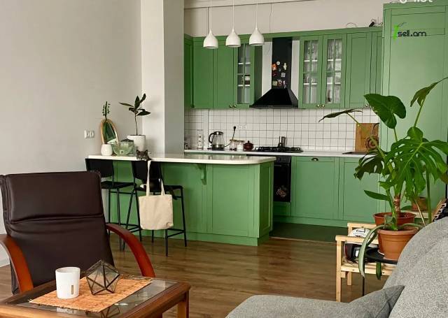 2 սենյականոց բնակարան նորակառույց շենքում Գրիբոյեդովի փողոցում, 70 քմ, 13/16 հարկ, բարձր առաստաղներ