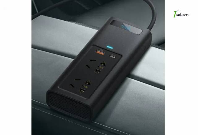 Baseus Car Power Inverter Ավտոմեքենայի ինվերտոր 150W DC 12V to 220V Автомобильный инвертор