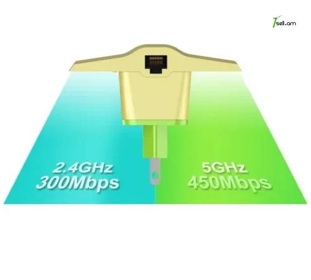 Professional WiFi Repeater 2.4Ghz & 5,8Ghz 450Mbs Հզորացնող - տարածող + 2xLAN PORT