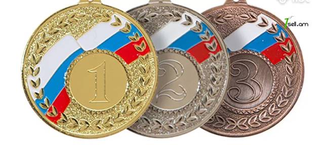 Մեդալներ, գավաթներ, մեծ տեսականի մեծածաղ кубки медали