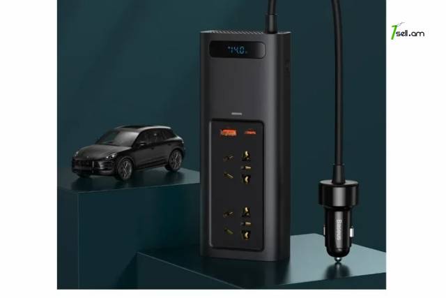 Baseus Car Power Inverter Ավտոմեքենայի ինվերտոր 150W DC 12V to 220V Автомобильный инвертор