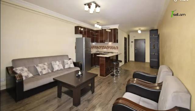 2 սենյականոց բնակարան նորակառույց շենքում Սունդուկյան փողոցում, 50 քմ, 6/8 հարկ, բարձր առաստաղներ