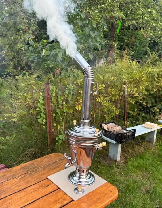 самовар на углях, 7 литров  ռուսական սամովար 