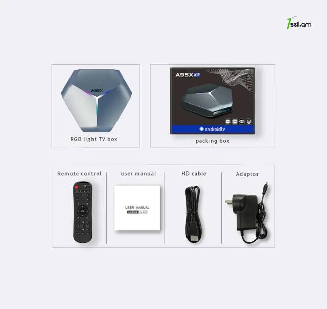 Smart TV Box A95X-F4 Android 10 UHD 4K Медиаплеер