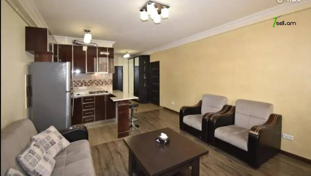 2 սենյականոց բնակարան նորակառույց շենքում Սունդուկյան փողոցում, 50 քմ, 6/8 հարկ, բարձր առաստաղներ