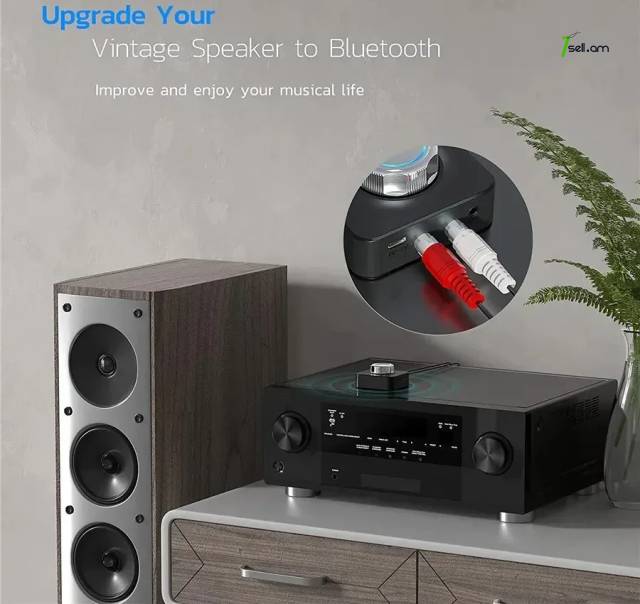 Joystick + Bluetooth 5.0 Receiver Audio wireless Adapter аудио адаптер ընդունիչ BT