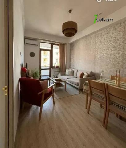 2 սենյականոց բնակարան նորակառույց շենքում Ադոնցի փողոցում, 45 քմ, 7/9 հարկ, բարձր առաստաղներ