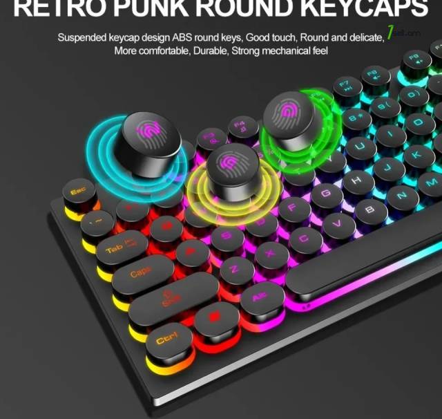 Խաղային RGB ստեղնաշար Клавиатура механическая игровая T-Wolf PlayFun pc keyboard USB