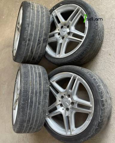 GGG. AMG R18 4հատ Լեն ու Նեղ Անիվներ անվահեծերով, համասեզոնային անվադողեր, 2-ը 255/35 R18, 2-ը 225/40/r18