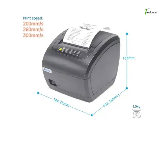 Xprinter XP-Q838L Custom Imprimante Thermique Սև ջերմային կտրոնի տպիչ термопринтер чеков