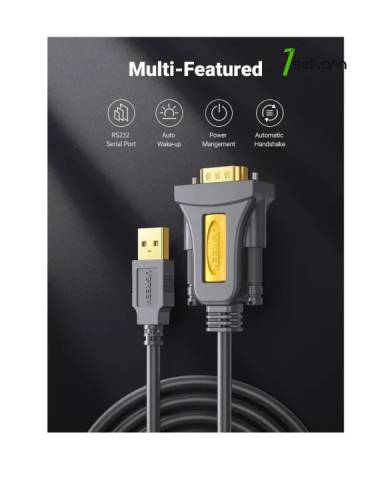 Ugreen USB to COM PORT (RS232) Premium кабель1m 2m 3m. cable լար հաստոց USB to Serial Adapter