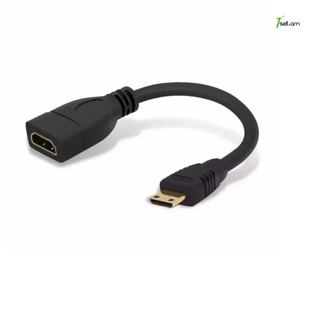 Mini HDMI to HDMI Female Adapter Kabel Converter 1080P 15CM