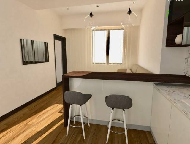 2 սենյականոց բնակարան նորակառույց շենքում Ամիրյան փողոցում, 50 քմ, 8/18 հարկ, բարձր առաստաղներ