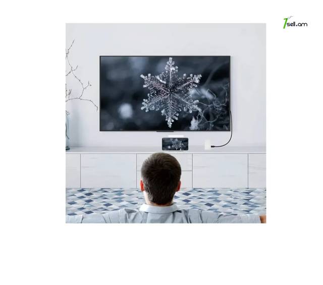 Թվային ընդունիչ Lightning դեպի HDMI SD TF USB 1080P Ethernet Цифровой адаптер разъем для зарядки adapter OTG