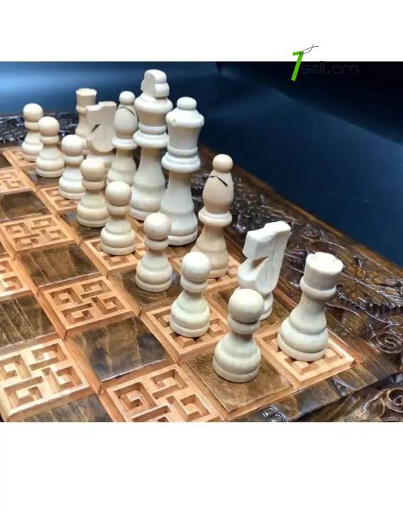 шахматы ручной работы  шахматы 3 в 1 շախմատ 3-ը 1-ում  carved chess set handmade chess set