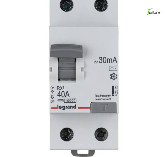 Legrand rx3 (uzo) 2p 40a ac-40/0.03