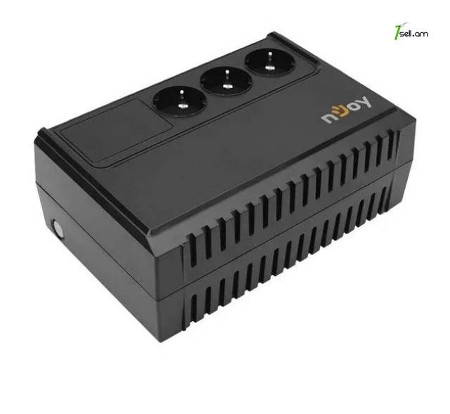 UPS NJOY Renton 650VA AVR 3x евро, пластик Անխափան սնուցման աղբյուր Մարտկոց аккумулятор ИБП - NEW