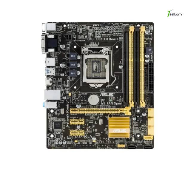 Материнская плата ASUS LGA1150 B85 B85M-G DDR3 PCI-Ex16 HDMI DVI + Dsub SATA3 USB3 mATX Matherboard Մայրսալիկ