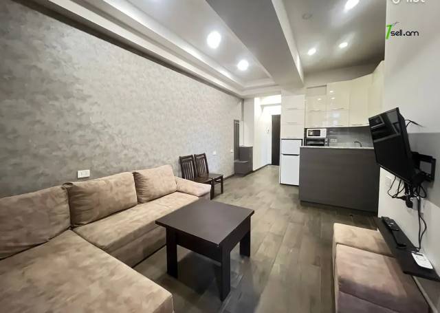 2 սենյականոց բնակարան նորակառույց շենքում Կոմիտասի պողոտայում, 55 ք.մ., բարձր առաստաղներ, 7/17 հարկ